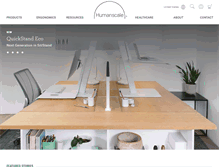 Tablet Screenshot of humanscale.com